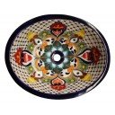 Talavera Sink Flor Naranja